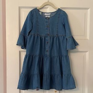 Bonnie Jean Denim Blue Kids Dress